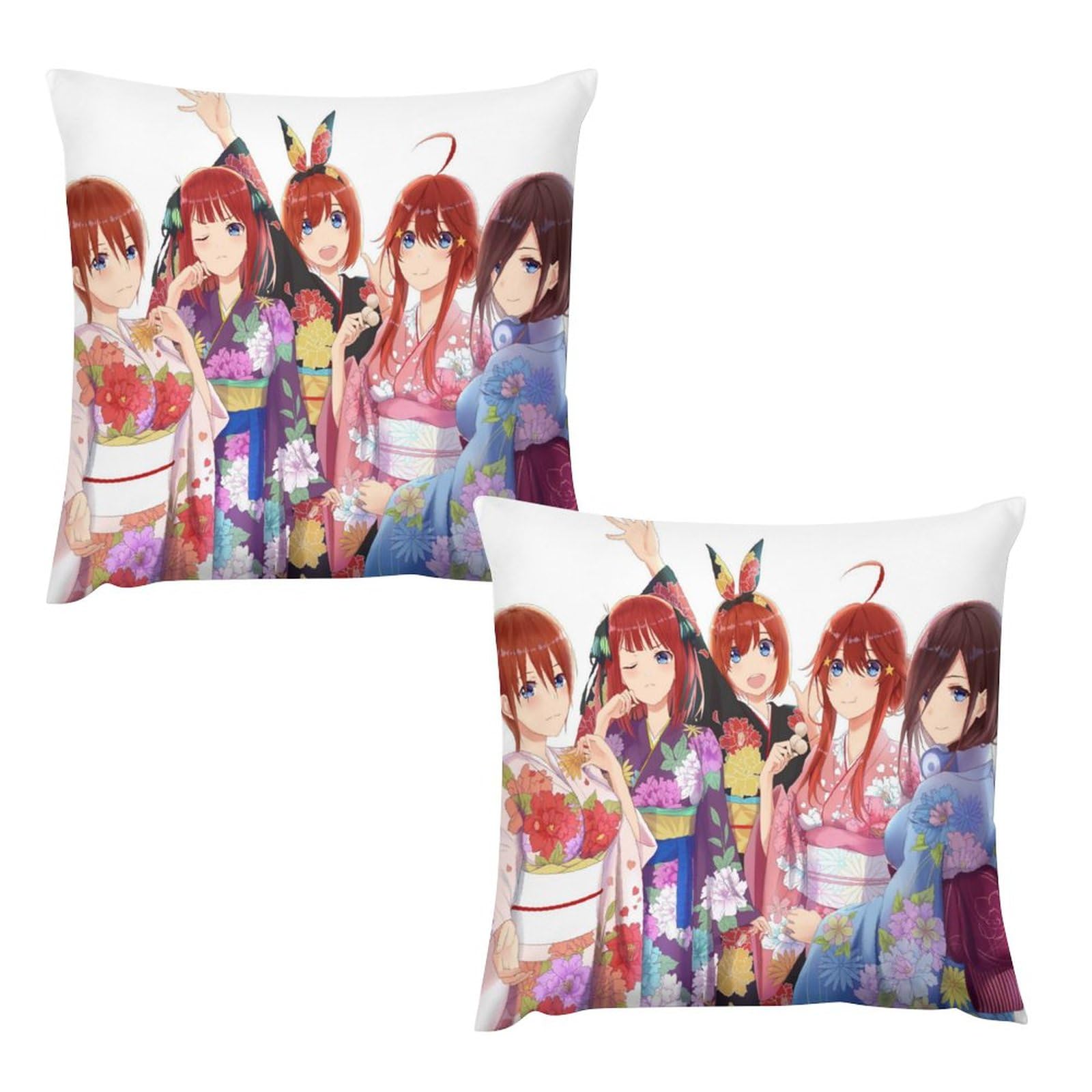 Amazon.co.jp: 抱き枕カバー 2枚セット 五等分の花嫁 中野一花 二乃 三
